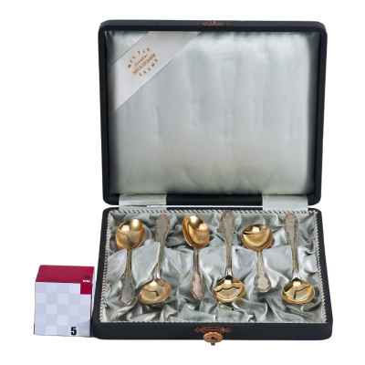 Набор чайных ложек серебро 800 пр. 160 гр. J. C. Кlinkosch Австрия после 1922 г. Вена, Австрия после 1922