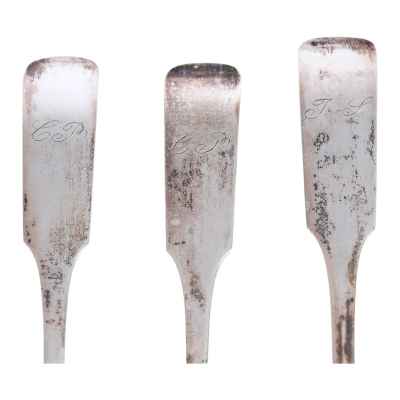 Набор чайных ложек серебро 800 пр. 88 гр. Германия после 1870-е гг. Германия первая половина 1870-х гг