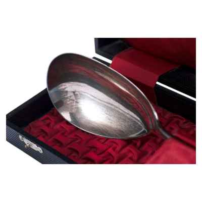 Салатная ложка в оригинальном футляре серебро 800 пр. 69 гр. Германия кон. XIX в. Германия Начало XX века