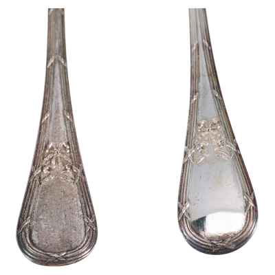 Набор серебряных ложек в футляре 800 пр. 163,5 гр. Австрия после 1922 г. Вена. Австрия после 1922 г