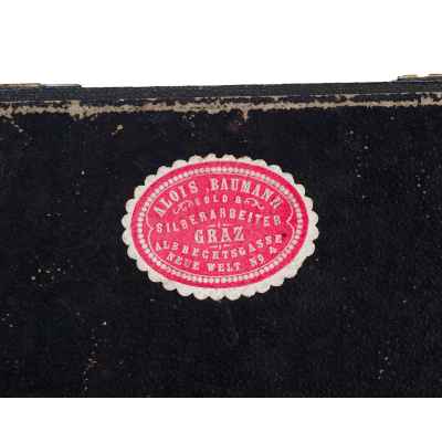 Набор чайных ложек серебро 800 пр. 117 гр. Австрия 1872-1922 гг. Австро-Венгрия последняя четверть XIX - начало XX вв