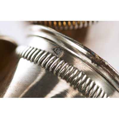 Набор стопок Ампир серебро L&F Франция сер. XIX в. Н-3,8 см. 47 гр. Франция конец XIX- начало XX вв