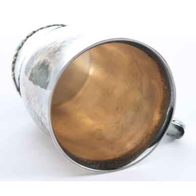 Кружка серебро 835 пр. Германия 1910 г. Н-8,1 см. 87,2 гр. Германия 1910-е гг