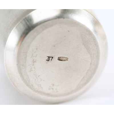 Стопка на подносе серебро 875 пр. СССР 139 гр. Промкомбинат 