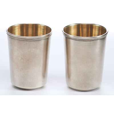 Парные стопки серебро 875 пр. Эду г. Тарту 1963-65 гг. 4,8x3,7 см. 63 гр. Промкомбинат “Эду” г. Тарту 1963 — 1965 гг