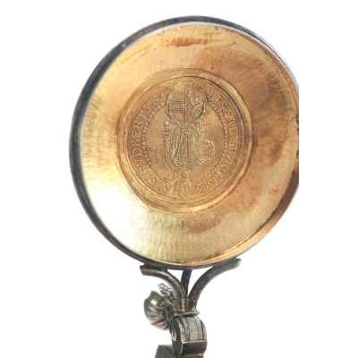 Пивная кружка с талером и крейцерами серебро 800 пр. Австро-Венгрия втор. пол. 19 в. 472 гр. Австро-Венгрия после 1866 г