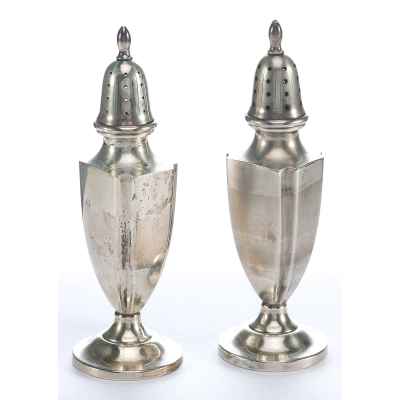 Набор для специй серебро Fisher США 1930-е гг. Н-13,7 см. 90 гр. США середина ХХ века