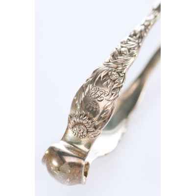 Щипцы для сахара серебро 925 пр. Tiffany США 1880 г. 11,6 см. 38 гр. Тиффани, США 1880