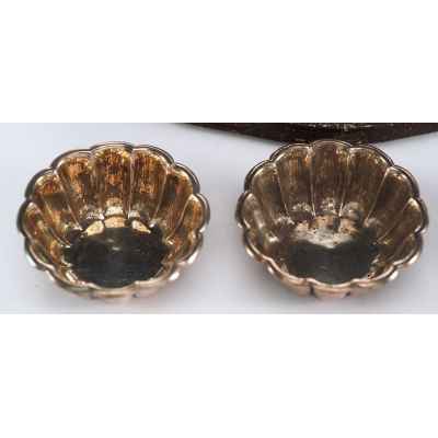 Набор серебряных солонок Horace Woodward & Со Англия 1886 г. 83 гр. Лондон, Великобрuтания 1886