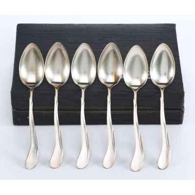 Набор кофейных ложек серебро 800 пр. М.Н. Wilkens & Sohne 60 гр. Германия конец XX века