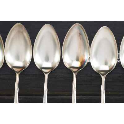 Набор кофейных ложек серебро 800 пр. М.Н. Wilkens & Sohne 60 гр. Германия конец XX века