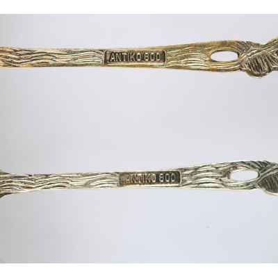 Набор кофейных ложек Тысячелетняя роза Koblbecker ФРГ сер. ХХ в. 58 гр. ФРГ 1959-1977 гг