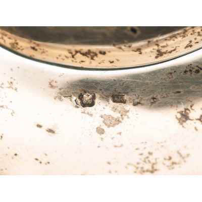 Блюдо серебро 800 пр. Австро-Венгрия кон. XIX в. 21,4 см. 201 гр. Австрия конец XIX - начало XX вв