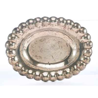 Блюдо серебро 800 пр. Австро-Венгрия кон. XIX в. 21,4 см. 201 гр. Австрия конец XIX - начало XX вв