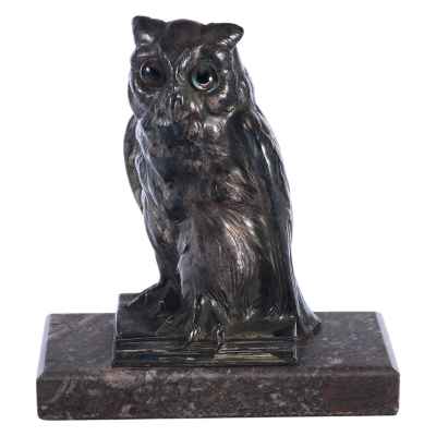 Скульптура «Сова» металл Европа Начало XX вв