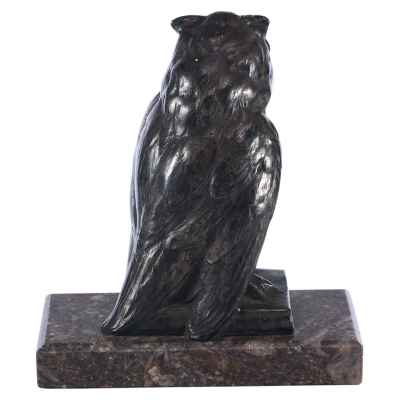 Скульптура «Сова» металл Европа Начало XX вв