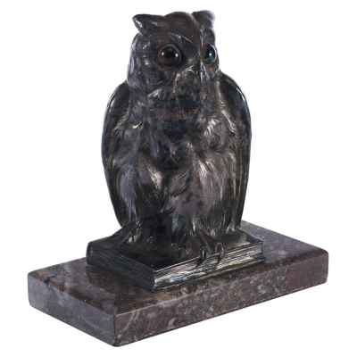 Скульптура «Сова» металл Европа Начало XX вв