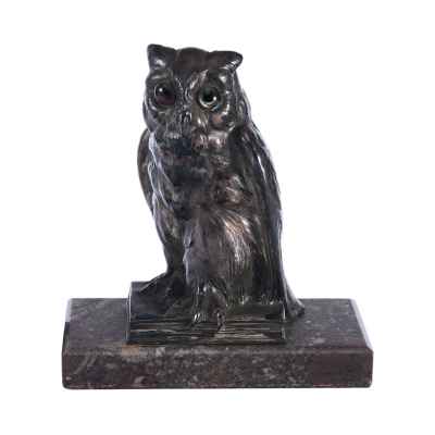 Скульптура «Сова» металл Европа Начало XX вв