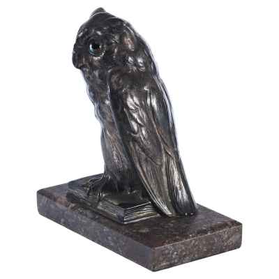 Скульптура «Сова» металл Европа Начало XX вв