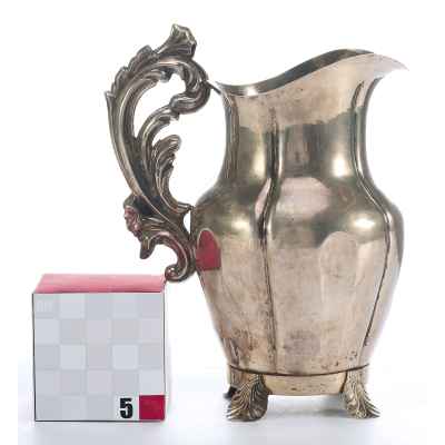 Молочник серебро 800 пр. Швеция 1857 г. 163 гр. Н-15,3 см. Швеция 1857