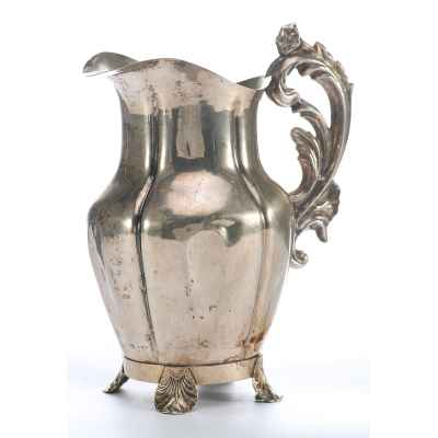 Молочник серебро 800 пр. Швеция 1857 г. 163 гр. Н-15,3 см. Швеция 1857