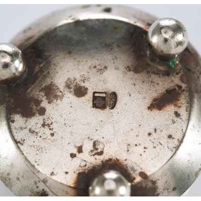 Солонка серебро 84 пр. ІФ Москва нач. ХХ в. 25 гр. 3,7x4,9 см. Москва 1899-1908 гг