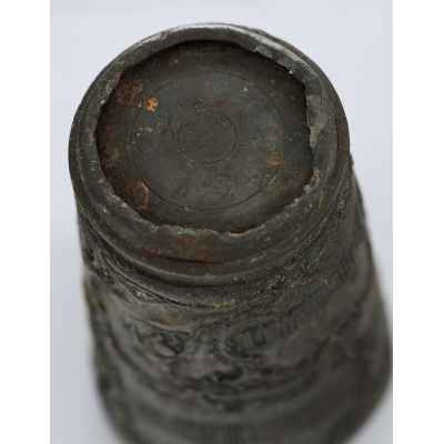 Стакан 200 лет Санкт-Петербурга олово 1903 г. Н-10 см. Санкт- Петербург около 1903 г