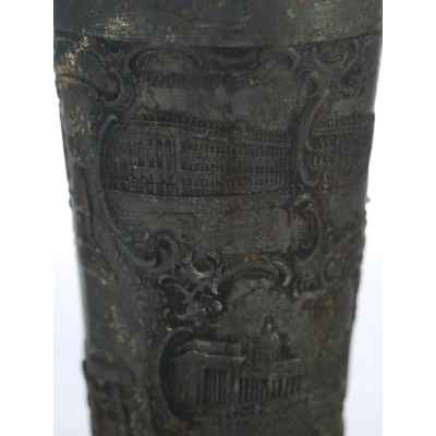 Стакан 200 лет Санкт-Петербурга олово 1903 г. Н-10 см. Санкт- Петербург около 1903 г