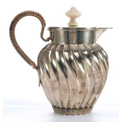 Кувшин серебро 800 пр. FB Австрия нач. ХХ в. 420 гр. 15,6 см. Австрия, Вена после 1872 г
