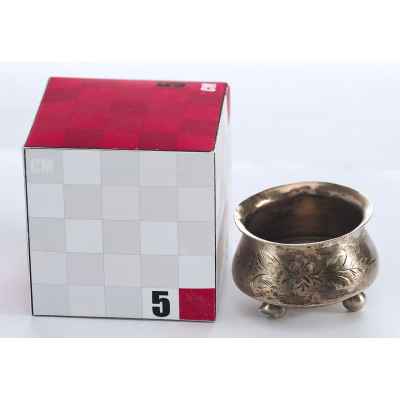 Солонка серебро 84 пр. Кострома 1908-26 гг. 16 гр. 3,2x4,5 см. Кострома 1908-1926 гг