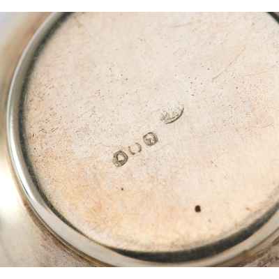 Сливочники парные серебро 800 пр. Zanovello Италия 1960-е гг. 86 гр. Н-4,5 см. Италия 1960-е гг