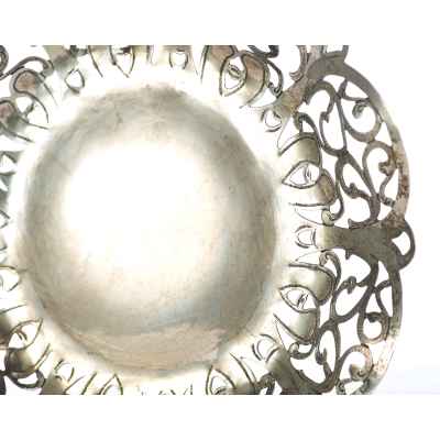 Конфетница серебро 800 пр. Германия кон. XIX в. 173 гр. D-22,2 см. Германия Конец XIX века