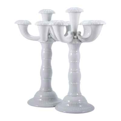 Парные фарфоровые канделябры Розенталь, Германия 1919-1935 гг