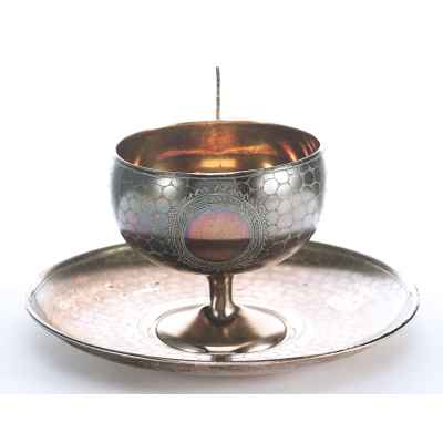 Чайная пара для холодных напитков, автор В. Акимов Москва около 1894 г