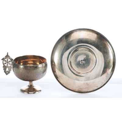 Чайная пара для холодных напитков, автор В. Акимов Москва около 1894 г