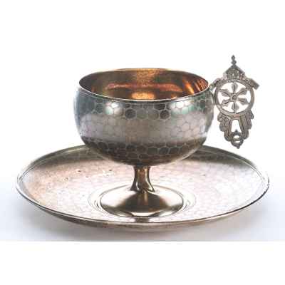 Чайная пара для холодных напитков, автор В. Акимов Москва около 1894 г