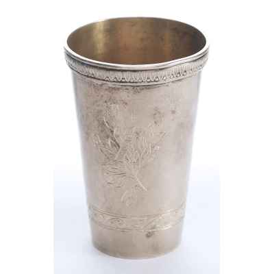 Стопка серебро 84 пр. Н. Бобир С-Петербург нач. ХХ в. 74 гр. 7,4 см. С-Петербург 1908-1916 гг