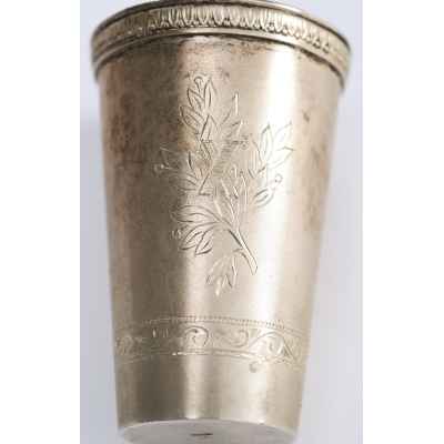 Стопка серебро 84 пр. Н. Бобир С-Петербург нач. ХХ в. 74 гр. 7,4 см. С-Петербург 1908-1916 гг