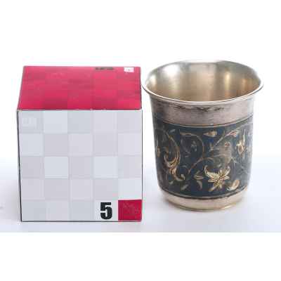 Стопка серебро 84 пр. чернение АК Москва 1841 г. Н-5,3 см. Москва 1841