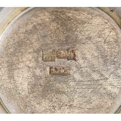 Стопка серебро 84 пр. чернение АК Москва 1841 г. Н-5,3 см. Москва 1841