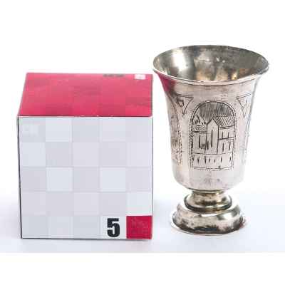 Рюмка для ликера серебро 84 пр. Москва 1893 г. 27 гр. Н-6,6 см. Москва 1893