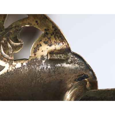 Подстаканник серебро 875 пр. Кубачи, СССР 1960-е гг. 80 гр. 77 гр. 9,6 см. Кубачи, СССР 1960-е гг