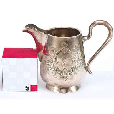 Сливочник серебро 84 пр. ГА Москва 1899-1908 гг. 139 гр. Н-10,2 см. Москва 1899-1908 гг