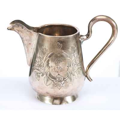 Сливочник серебро 84 пр. ГА Москва 1899-1908 гг. 139 гр. Н-10,2 см. Москва 1899-1908 гг