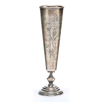 Кубок модерн серебро 84 пр. В. Соколов Москва нач. ХХ в. 92 гр. 16,6 см. Москва 1899-1908 гг