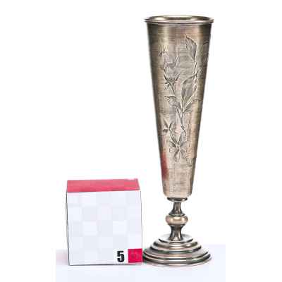 Кубок модерн серебро 84 пр. В. Соколов Москва нач. ХХ в. 92 гр. 16,6 см. Москва 1899-1908 гг