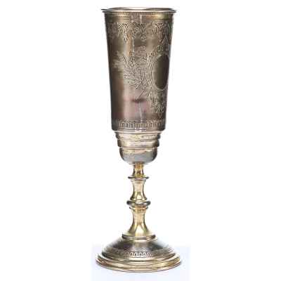 Кубок Русский стиль серебро 84 пр. В. Акимов Москва 1889 г. 115 гр. Н-17,4 см. Москва около 1889 г
