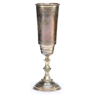 Кубок Русский стиль серебро 84 пр. В. Акимов Москва 1889 г. 115 гр. Н-17,4 см. Москва около 1889 г