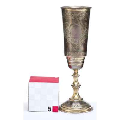 Кубок Русский стиль серебро 84 пр. В. Акимов Москва 1889 г. 115 гр. Н-17,4 см. Москва около 1889 г