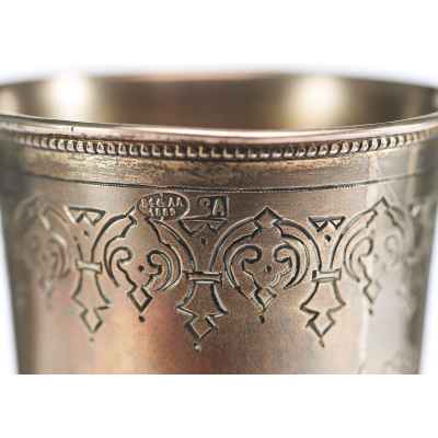 Кубок Русский стиль серебро 84 пр. В. Акимов Москва 1889 г. 115 гр. Н-17,4 см. Москва около 1889 г